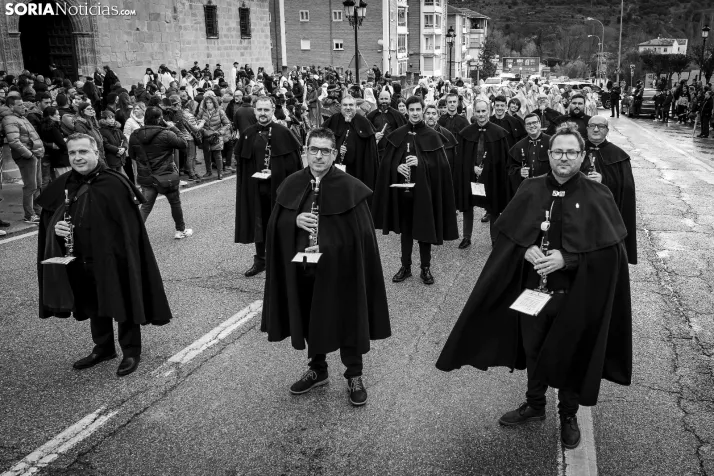 En im&aacute;genes: Todas las cofrad&iacute;as de Soria se unen en la Procesi&oacute;n General del Santo Entie