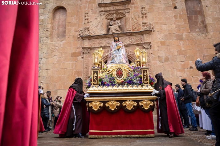 En im&aacute;genes: Todas las cofrad&iacute;as de Soria se unen en la Procesi&oacute;n General del Santo Entie