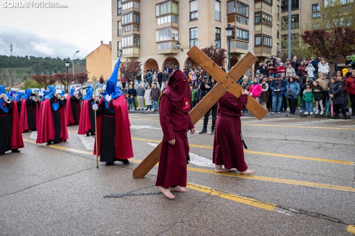 En im&aacute;genes: Todas las cofrad&iacute;as de Soria se unen en la Procesi&oacute;n General del Santo Entie