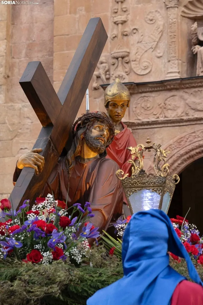 En im&aacute;genes: Todas las cofrad&iacute;as de Soria se unen en la Procesi&oacute;n General del Santo Entie