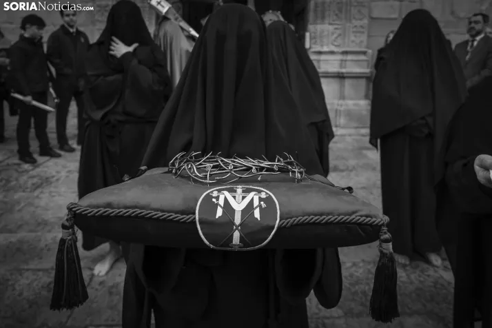 En im&aacute;genes: Todas las cofrad&iacute;as de Soria se unen en la Procesi&oacute;n General del Santo Entie