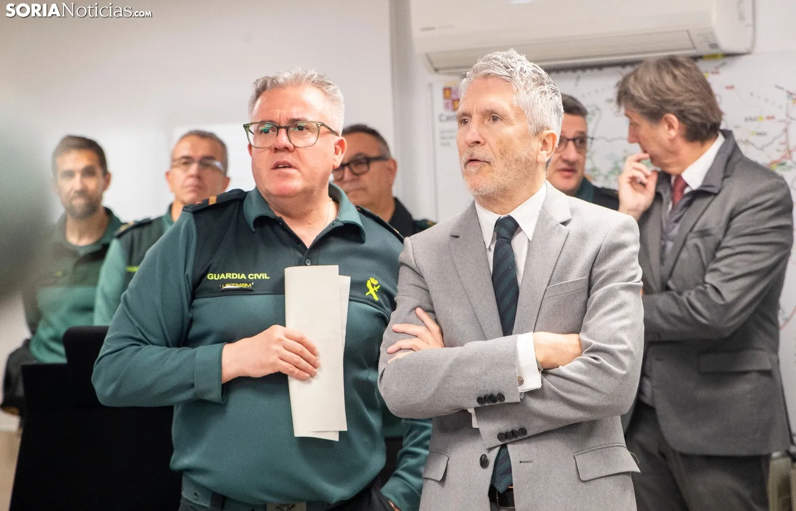 Una imagen de la visita oficial a la Comandancia. /SN