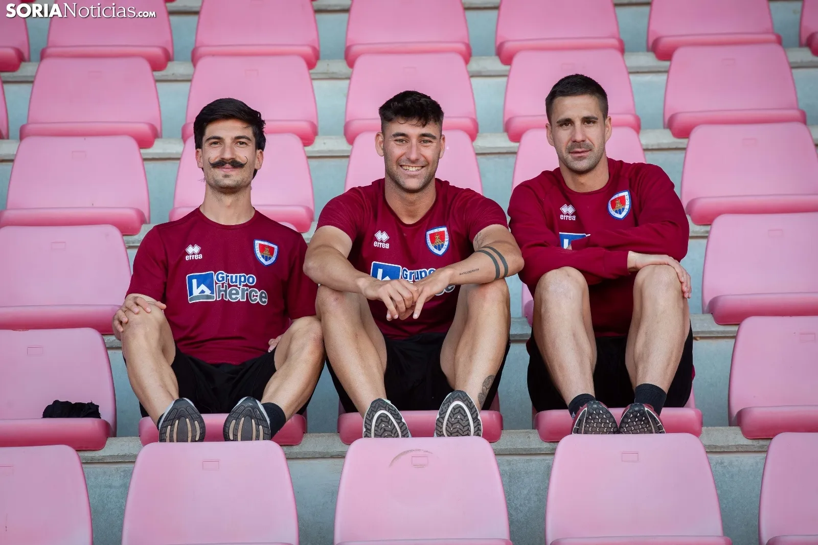 Foto 2 - El n&uacute;cleo duro del Numancia: &ldquo;Vinimos para devolver al equipo a d&oacute;nde se merece estar&rdquo;