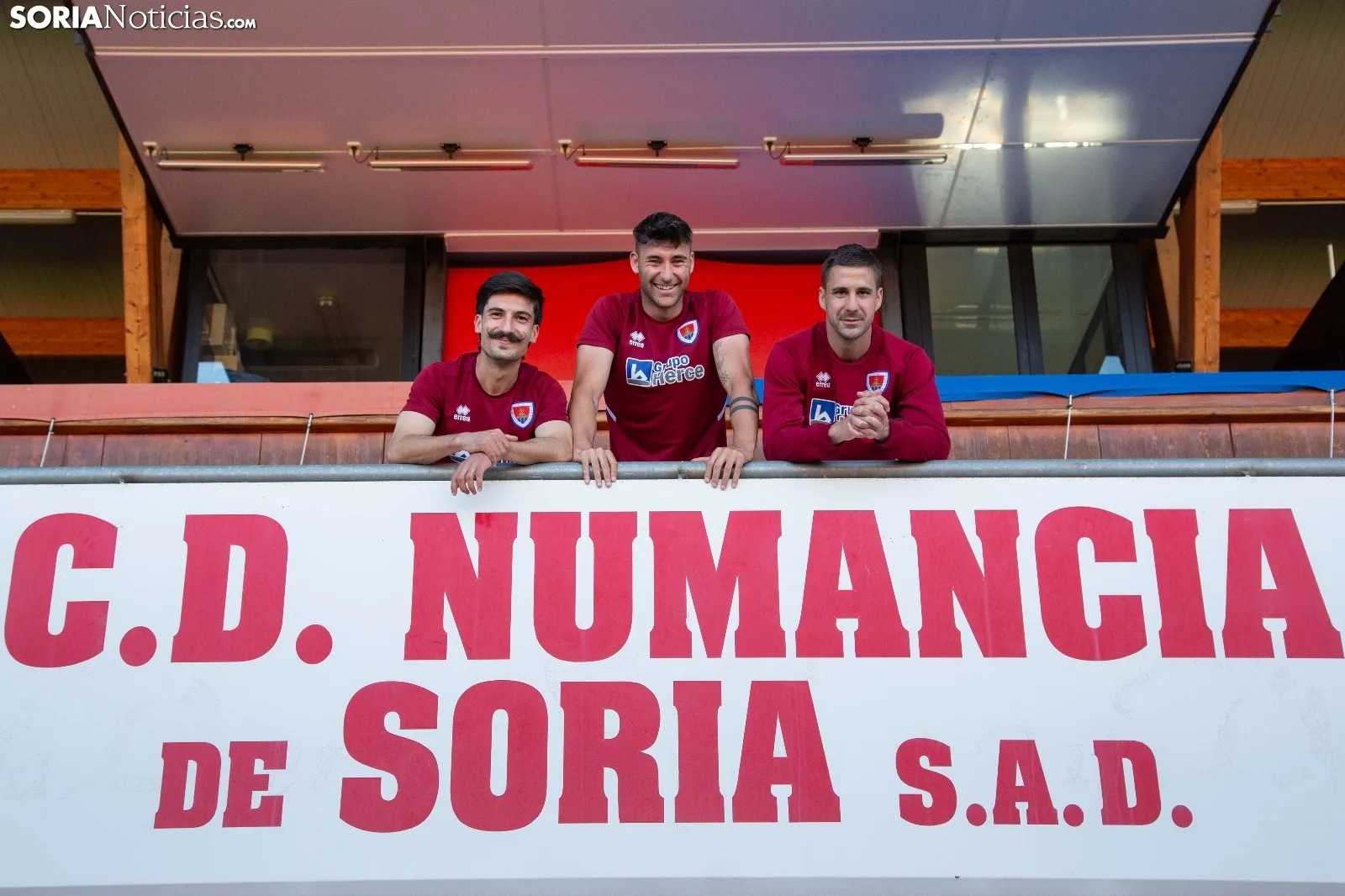 Foto 8 - El n&uacute;cleo duro del Numancia: &ldquo;Vinimos para devolver al equipo a d&oacute;nde se merece estar&rdquo;