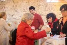 Una imagen del congreso socialista provincial hoy. /SN