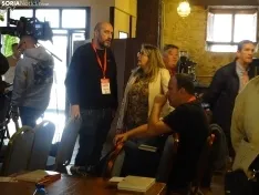 Una imagen del congreso socialista provincial hoy. /SN