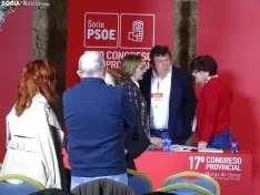 Una imagen del congreso socialista provincial hoy. /SN