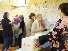 Una imagen del congreso socialista provincial hoy. /SN