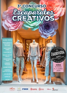 Foto 3 - Los estudiantes de Arte y Diseño revitalizan el comercio a través de escaparates innovadores en la tercera edición del concurso de FEC Soria