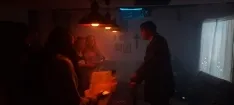Una imagen del rodaje. 