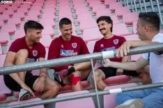 Foto 3 - El n&uacute;cleo duro del Numancia: &ldquo;Vinimos para devolver al equipo a d&oacute;nde se merece estar&rdquo;