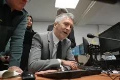 Grande Marlaska visita la comandancia de la Guardia Civil de Soria. 