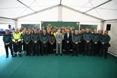 Grande Marlaska visita la comandancia de la Guardia Civil de Soria. 