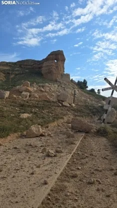 Foto 6 - A&ntilde;o negro para San Esteban de Gormaz: se cae la pe&ntilde;a Magdalena