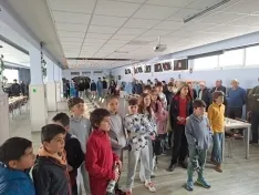 Una imagen del encuentro ajedrecístico. 