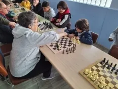 Una imagen del encuentro ajedrecístico. 