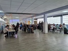 Una imagen del encuentro ajedrecístico. 