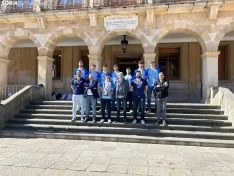Foto 4 - Soria se rinde al R&iacute;o Duero Junior: Ba&ntilde;o de masas en el Ayuntamiento y en la Diputaci&oacute;n