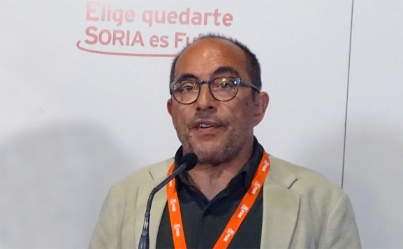Luis Rey renueva como secretario del PSOE soriano: Competitividad, industria, vivienda y ordenación del territorio, sus premisas