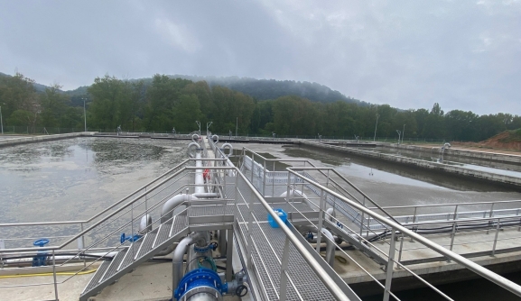 La depuradora de Sinova, que ha construido ACUAES en Los Rábanos, elimina los vertidos sin tratar al río Duero