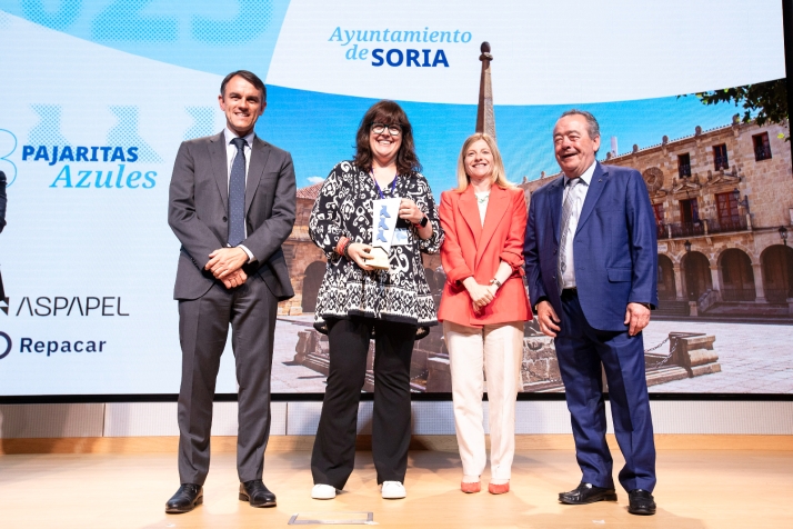 La ciudad de Soria vuelve a ser referente nacional en reciclaje con una nueva Pajarita Azul  