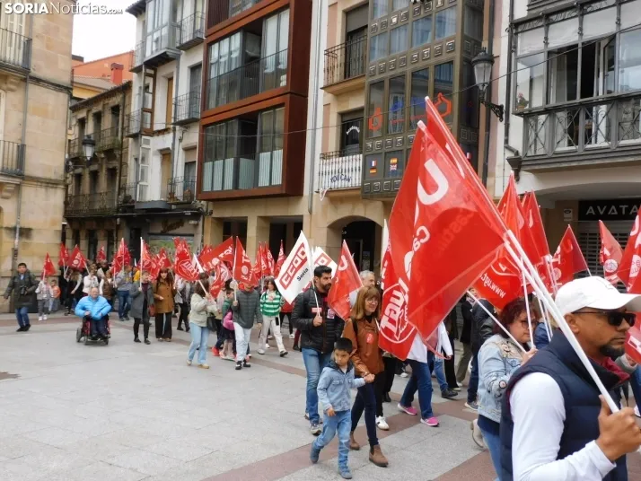 GALER&Iacute;A | M&aacute;s de 300 personas se concentran por el 1 de Mayo en Soria