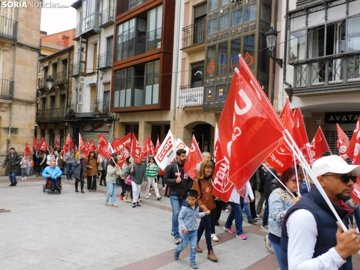 Bajo el lema ‘Proteger lo conquistado para conseguir futuro’, CCOO y UGT han reivindicado los derechos sociales y laborales este 1 de mayo