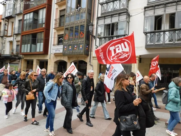 GALER&Iacute;A | M&aacute;s de 300 personas se concentran por el 1 de Mayo en Soria