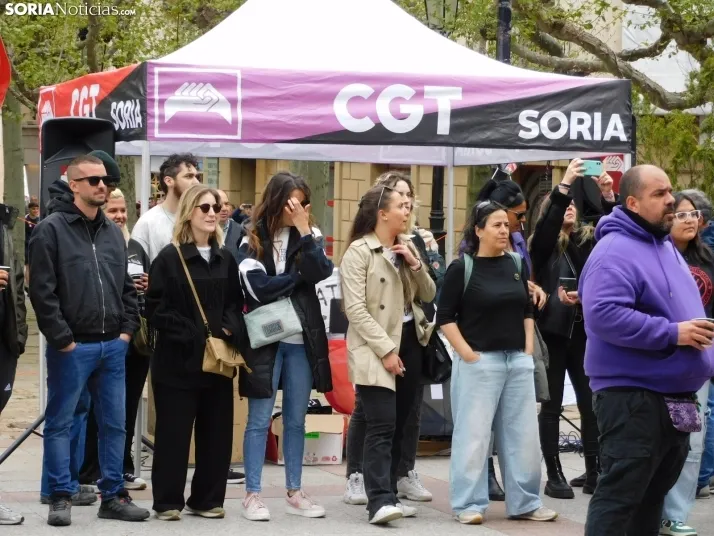 GALER&Iacute;A | M&aacute;s de 300 personas se concentran por el 1 de Mayo en Soria