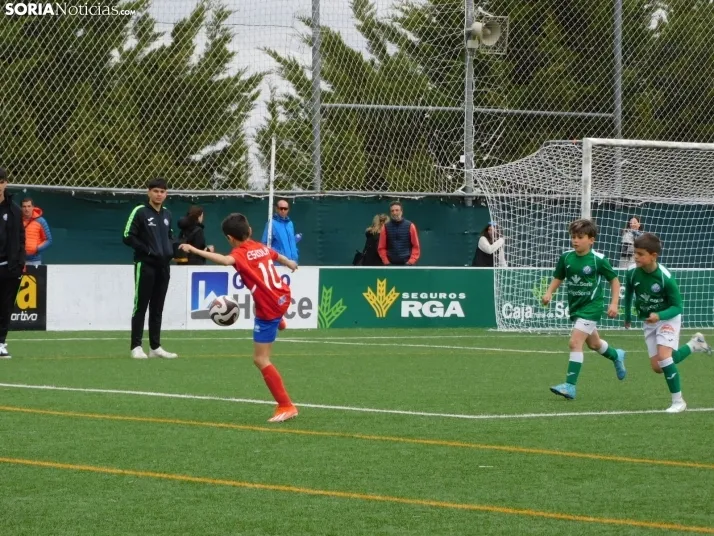 EN FOTOS | &iexcl;Mini cracks en acci&oacute;n! Soria vibra con el f&uacute;tbol base que se juega en la Ciuda