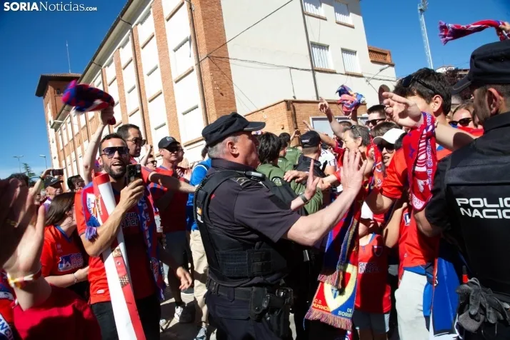 Recibimiento al CD Numancia en Teruel