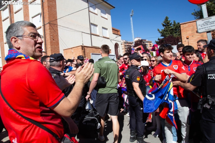 Recibimiento al CD Numancia en Teruel