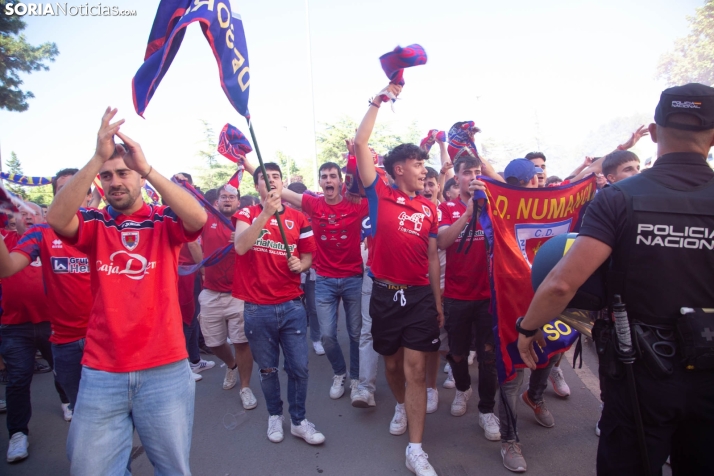 Recibimiento al CD Numancia en Teruel