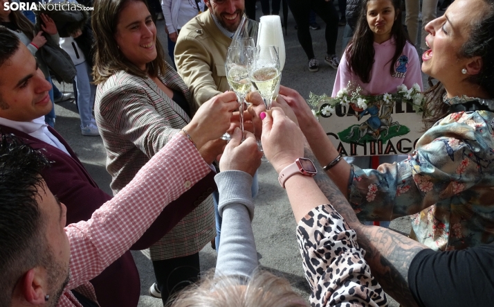 Una imagen del acto previo del Catapán en la cuadrilla de Santiago. /PC