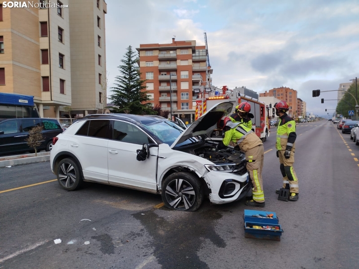 Accidente en la avenida de Valladolid. 