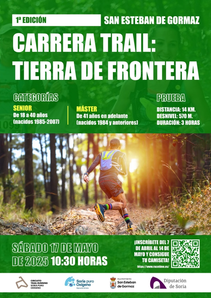 San Esteban de Gormaz estrena el Trail Tierra de Frontera dentro del circuito Soria Puro Oxígeno