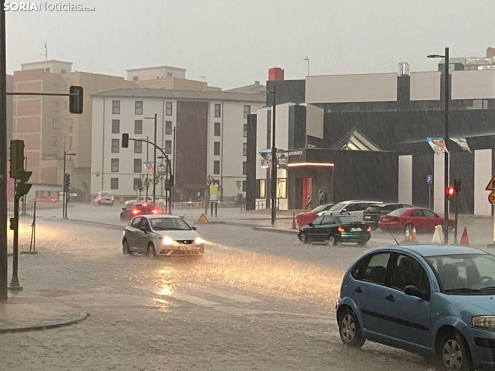 Una imagen de la granizada de este miércoles. /SN