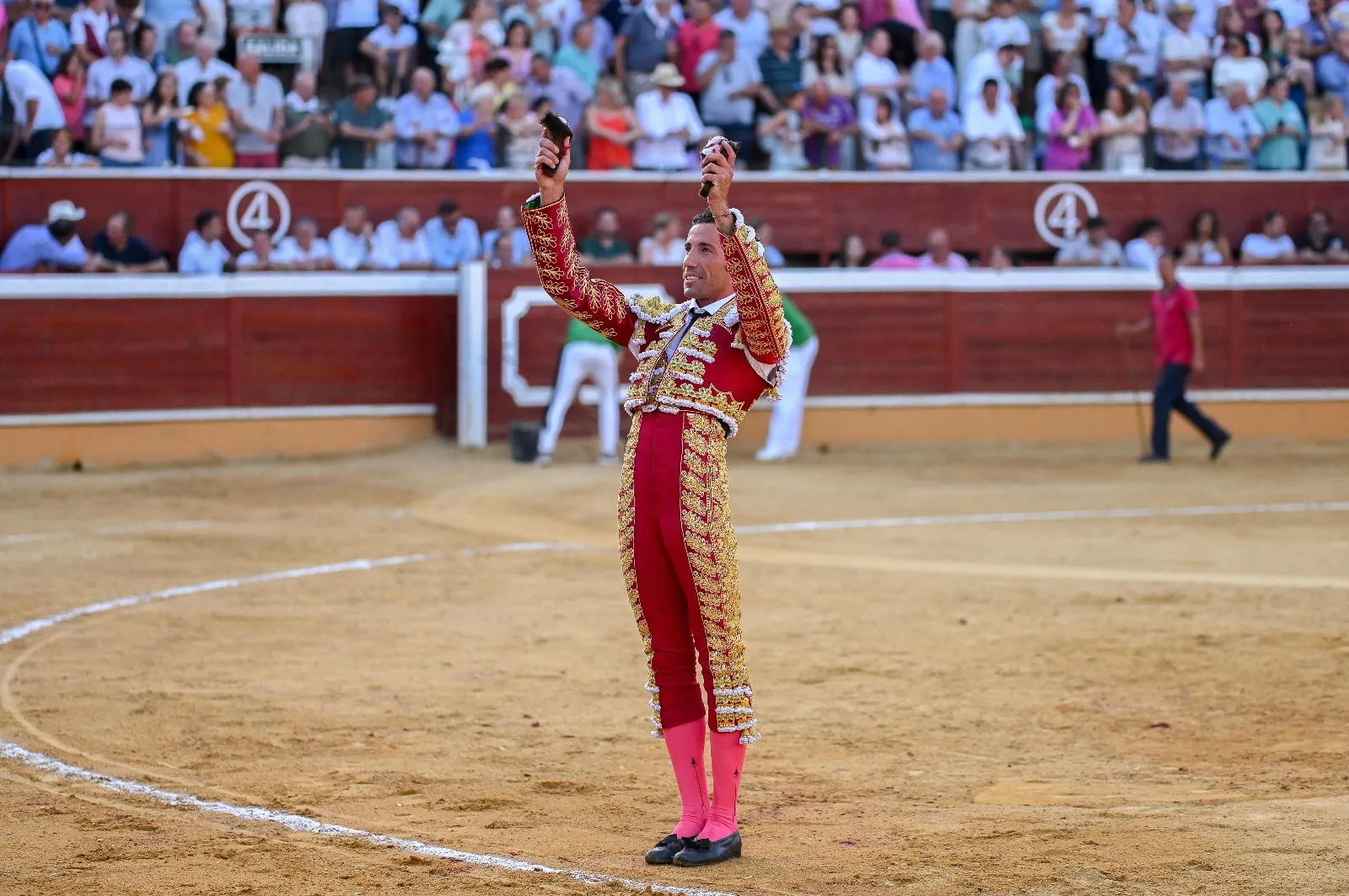Una imagen de San Benito este Domingo de Calderas. 