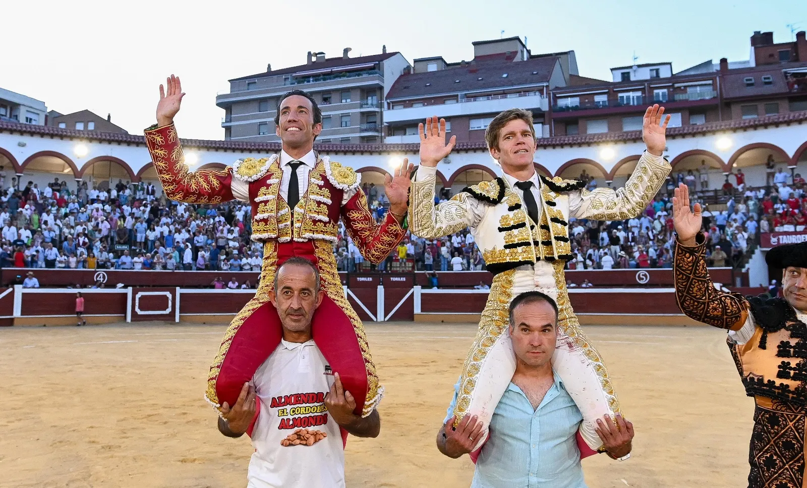 Una imagen de San Benito este Domingo de Calderas. 
