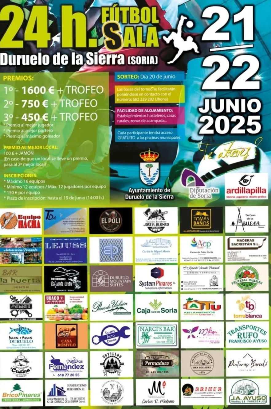 Foto 2 - El polideportivo de Duruelo, epicentro del f&uacute;tbol sala este fin de semana con un torneo de 24 horas y 1.600 &euro; para el campe&oacute;n