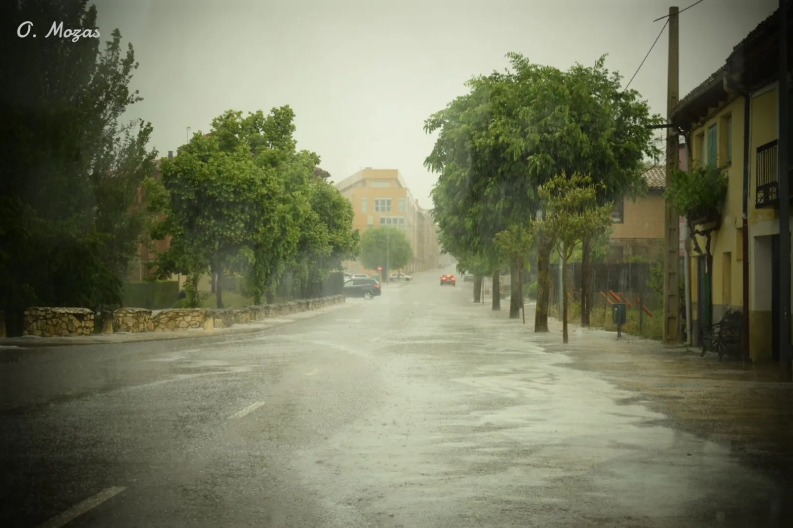 Fuerte granizada en El Burgo de Osma/ Óscar Mozas.