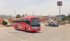 Un autobús en Arcos de Jalón. /GM