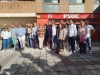 Foto de familia con el PSOE de Soria antes de la reunión.