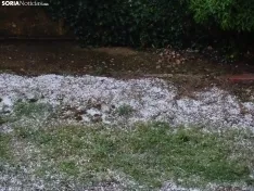 Una imagen de la granizada de este miércoles. /SN