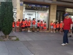 Una imagen del paso de las merinas por la capital. /PC