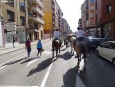 Una imagen del paso de las merinas por la capital. /PC