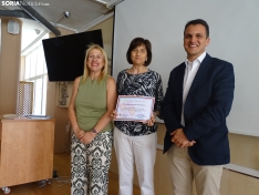 Una imagen del acto de homenaje hoy viernes. /PC