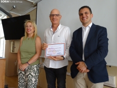 Una imagen del acto de homenaje hoy viernes. /PC