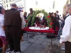 Una de las calderas este domingo sanjuanero. /PC