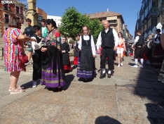Una imagen previa al desfile del Domingo de Calderas hoy. /PC